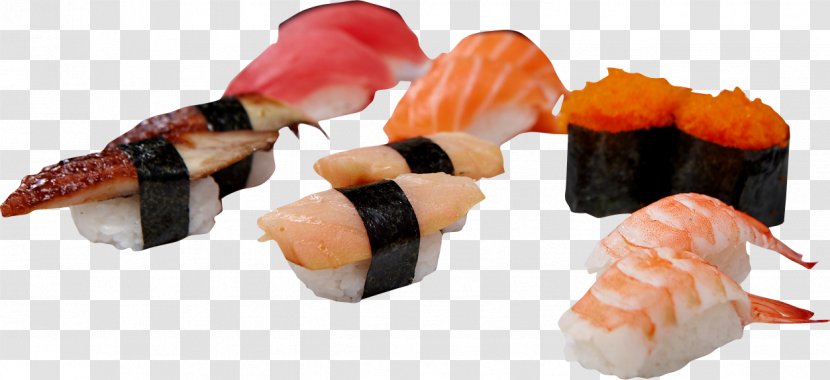 Sushi Japanese Cuisine Makizushi California Roll Onigiri - Asian Food Transparent PNG