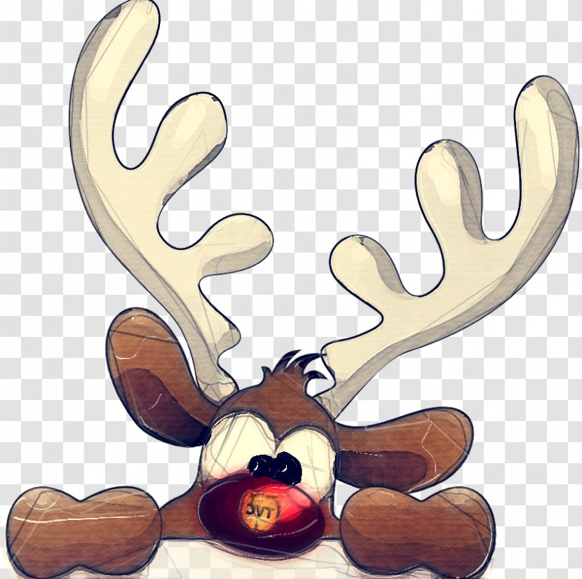 Reindeer - Deer - Fawn Horn Transparent PNG