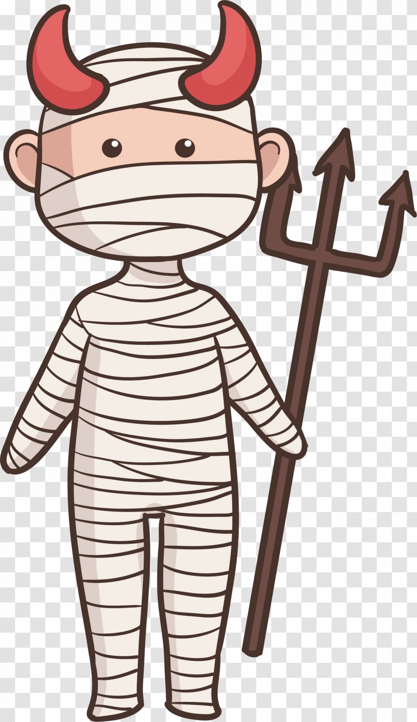 Bandage Illustration - Watercolor - The Devil With Bandages Transparent PNG