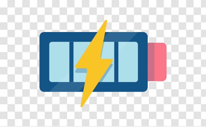 Battery Charger Electric Logo Symbol - Blue - Full Transparent PNG