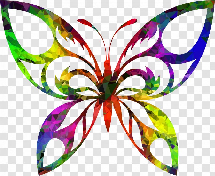 Butterfly Silhouette Clip Art - Music Download - Tribal Transparent PNG