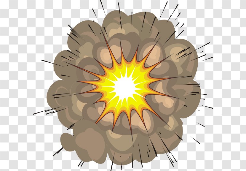 Detonation Bomb Gasoline Dynamite Fuel - Mushroom Cloud - Gold Explosion Transparent PNG