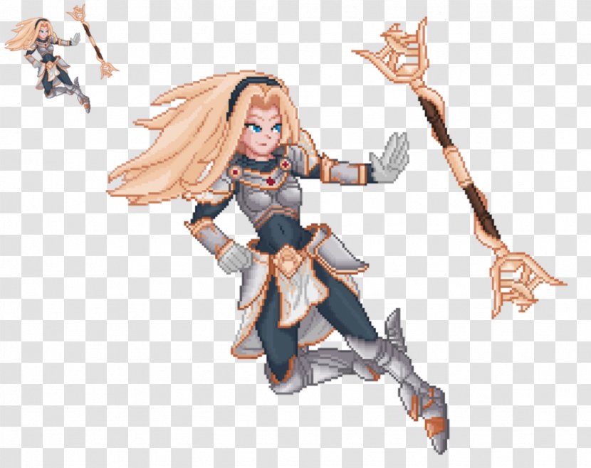 League Of Legends Sprite Light Lux 8-bit - Cartoon Transparent PNG