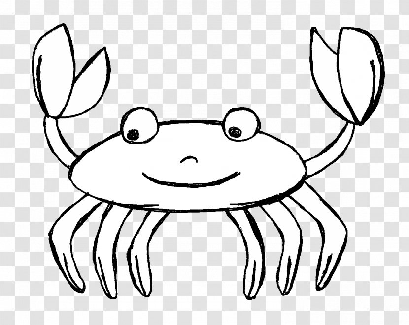 Crab Cartoon Black And White Clip Art - Flower - Jellyfish Transparent PNG