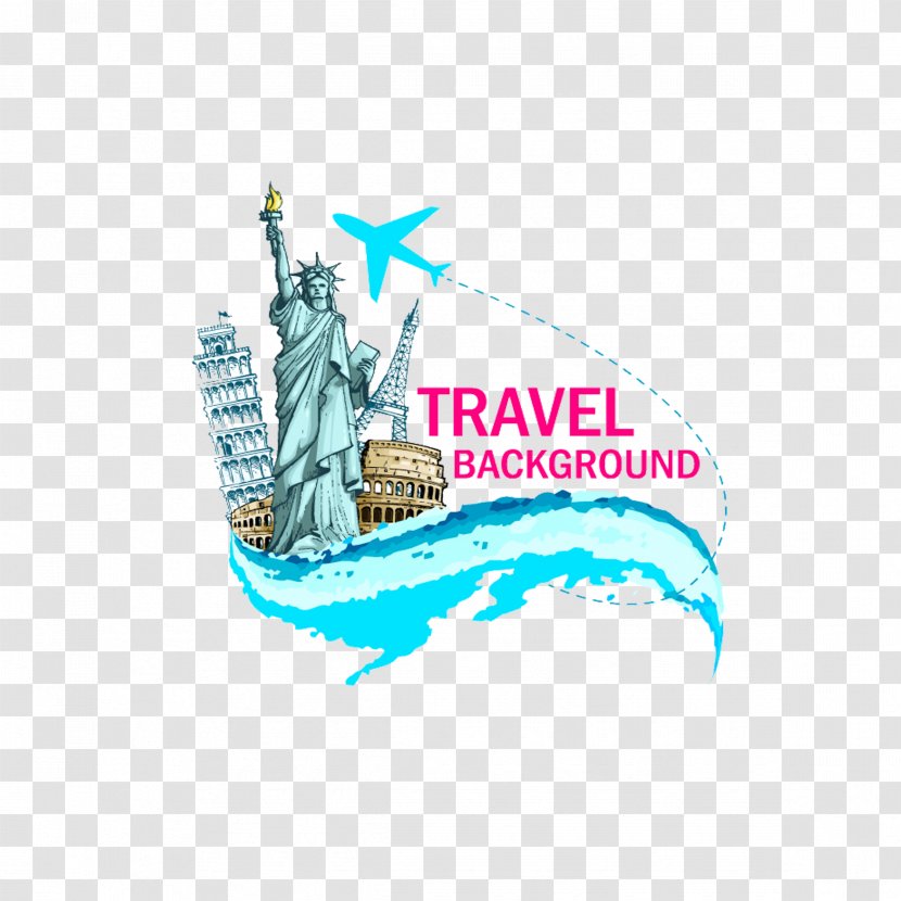 World Globe Travel - Drawing - Portrait Of The Statue Liberty Transparent PNG
