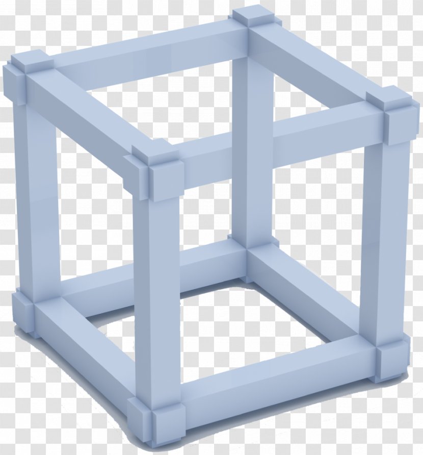 Penrose Triangle Impossible Cube Object Photography - Royaltyfree - White Transparent PNG