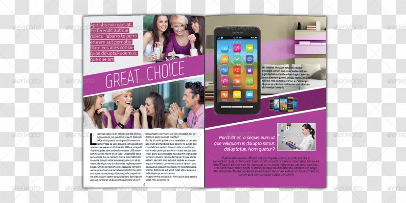 Smartphone Adobe InDesign Page Layout Magazine Digital Journalism - Stylish Indesign Template Transparent PNG