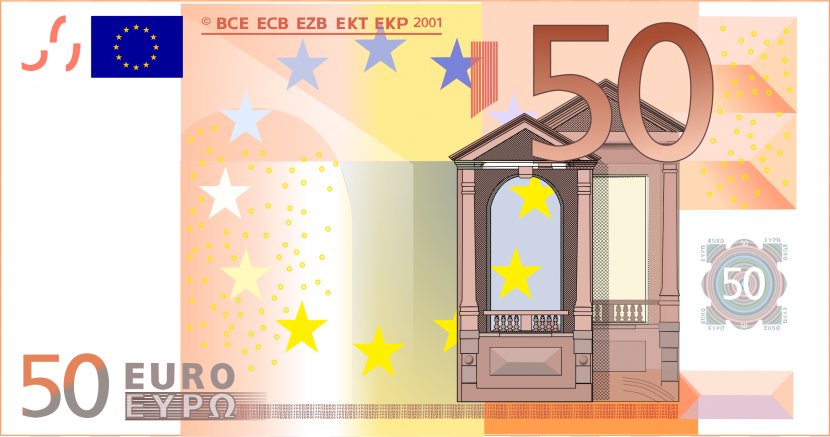 50 Euro Note 5 Banknotes 10 Transparent PNG