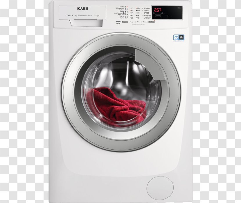 AEG 914911341 LAVAMATL68480FL Waschmaschine A+++ 8Kg Washing Machines Home Appliance L8FEE965R Machine - Aeg Electrolux - Drum Type Transparent PNG