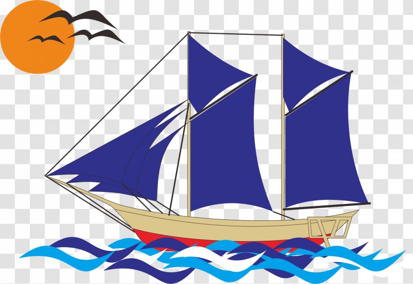 Boat Caravel Pinisi Ship Clip Art - Cdr Transparent PNG