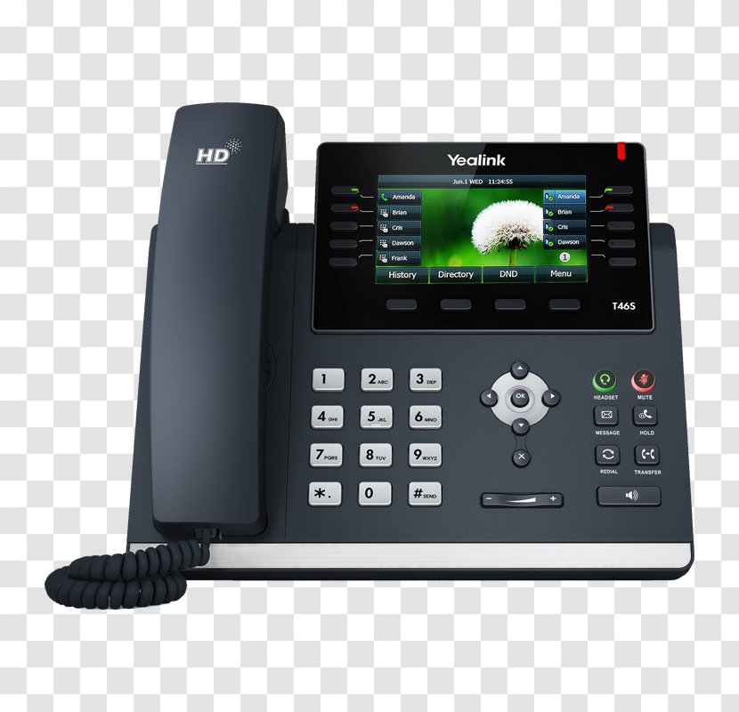 VoIP Phone Yealink SIP-T23G SIP-T46S Voice Over IP Telephone - Terminal Ip - Ubiquiti Transparent PNG