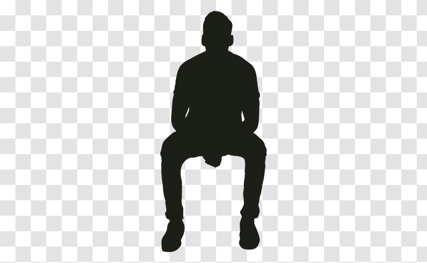 Silhouette Sitting - Joint - Man Transparent PNG