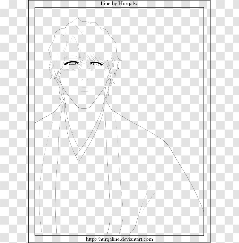 Black And White Paper Nose Line Angle - Heart - Artwork Cartoon Character Transparent PNG