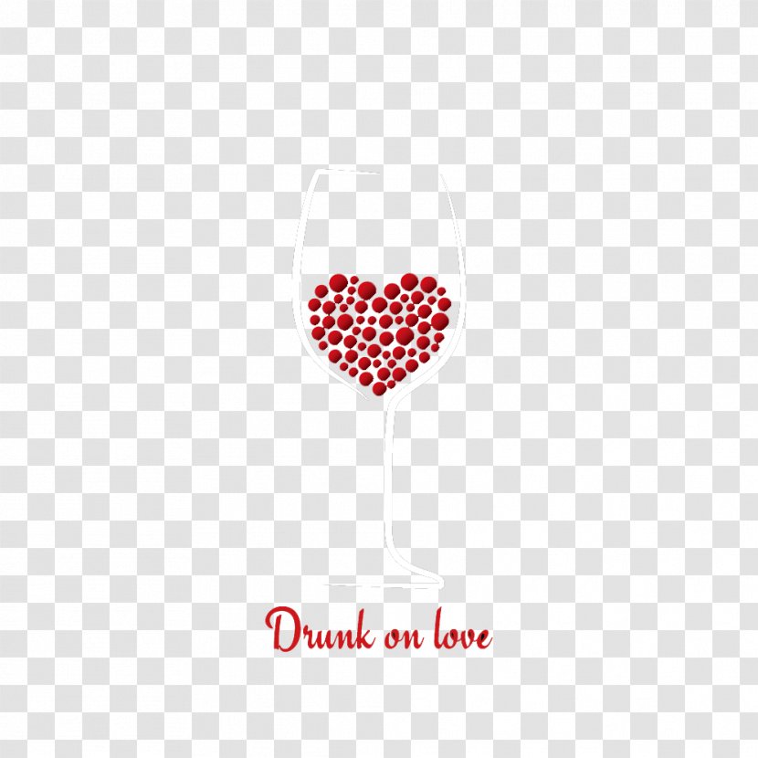 Red Wine Glass - Heart - Vector Elements Love Transparent PNG
