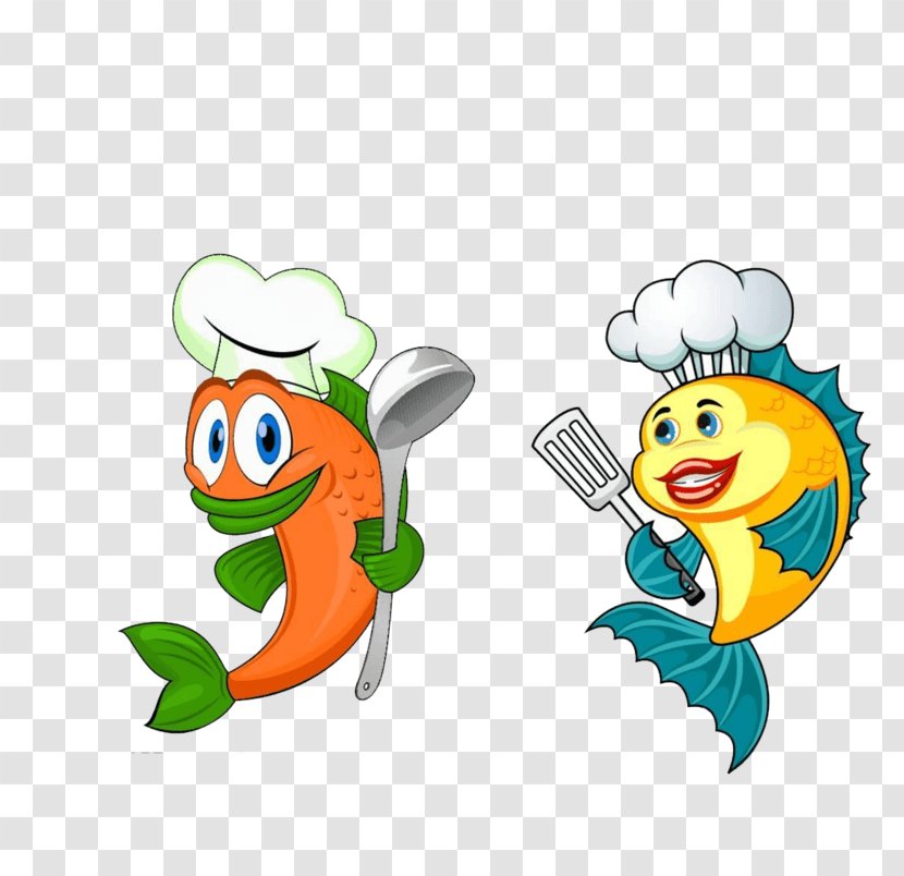 Vector Graphics Stock Photography Fish Illustration Cartoon - Chef Transparent PNG