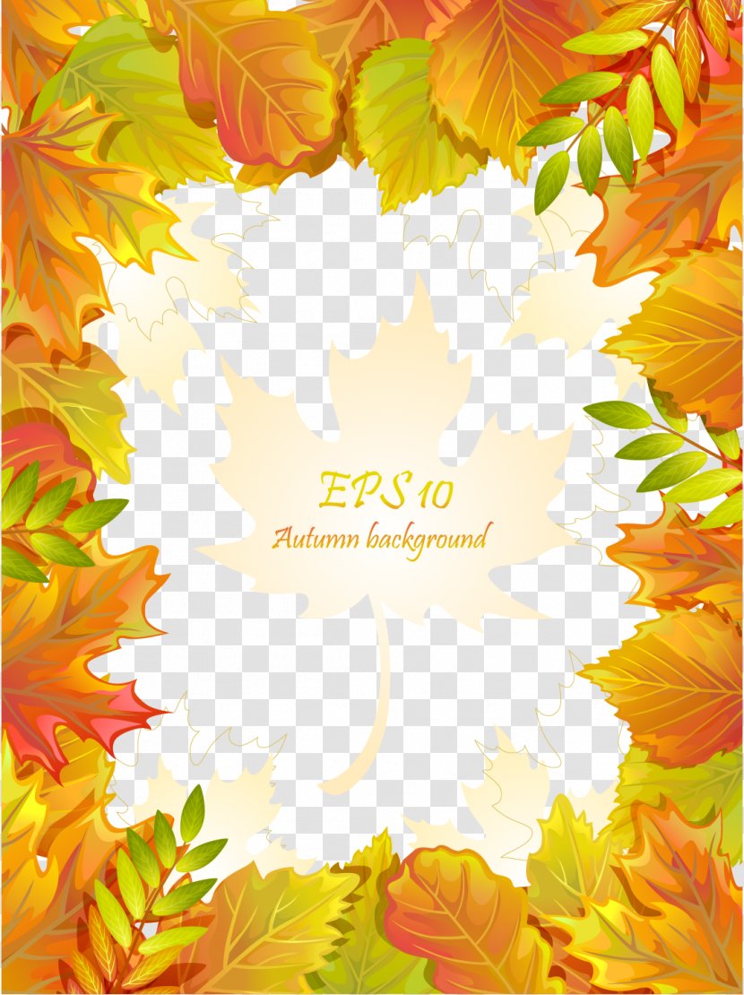 Red Maple Leaf - Tree - Fall Border Transparent PNG