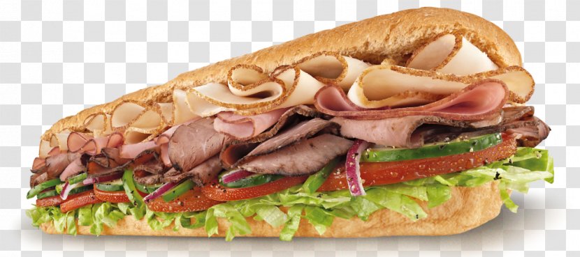 BLT Submarine Sandwich Subway Pulled Pork - American Food - Sub Transparent PNG