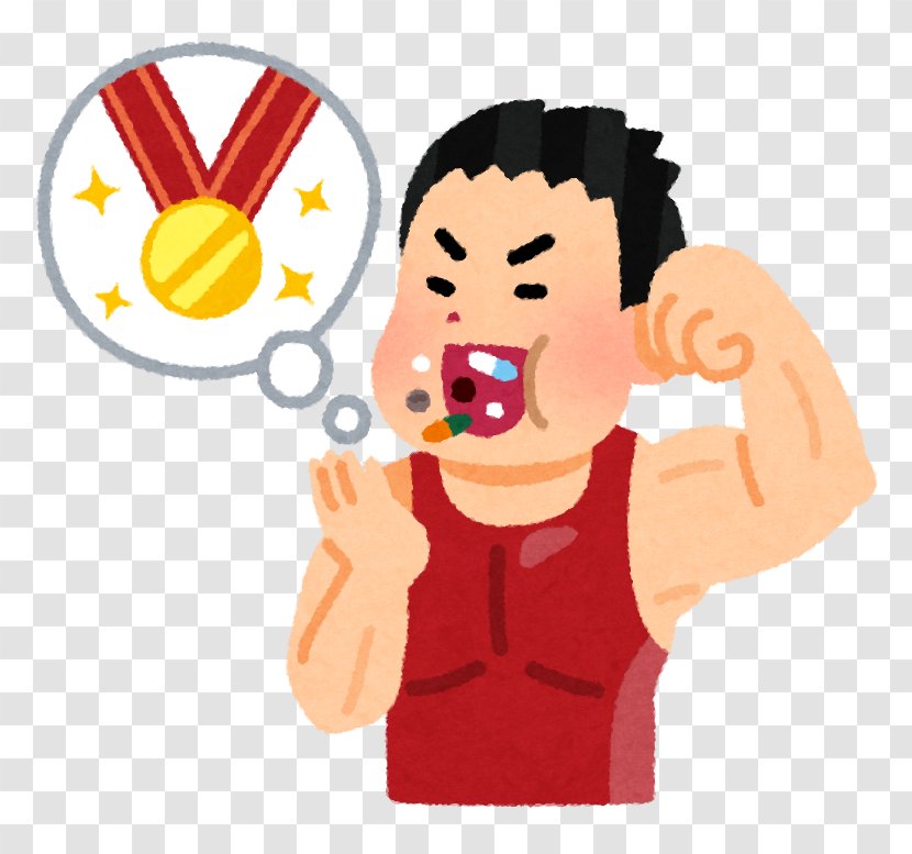 Doping In Sport Ramen Dietary Supplement Anabolic Steroid Illustration - Human Behavior - Medal. Transparent PNG