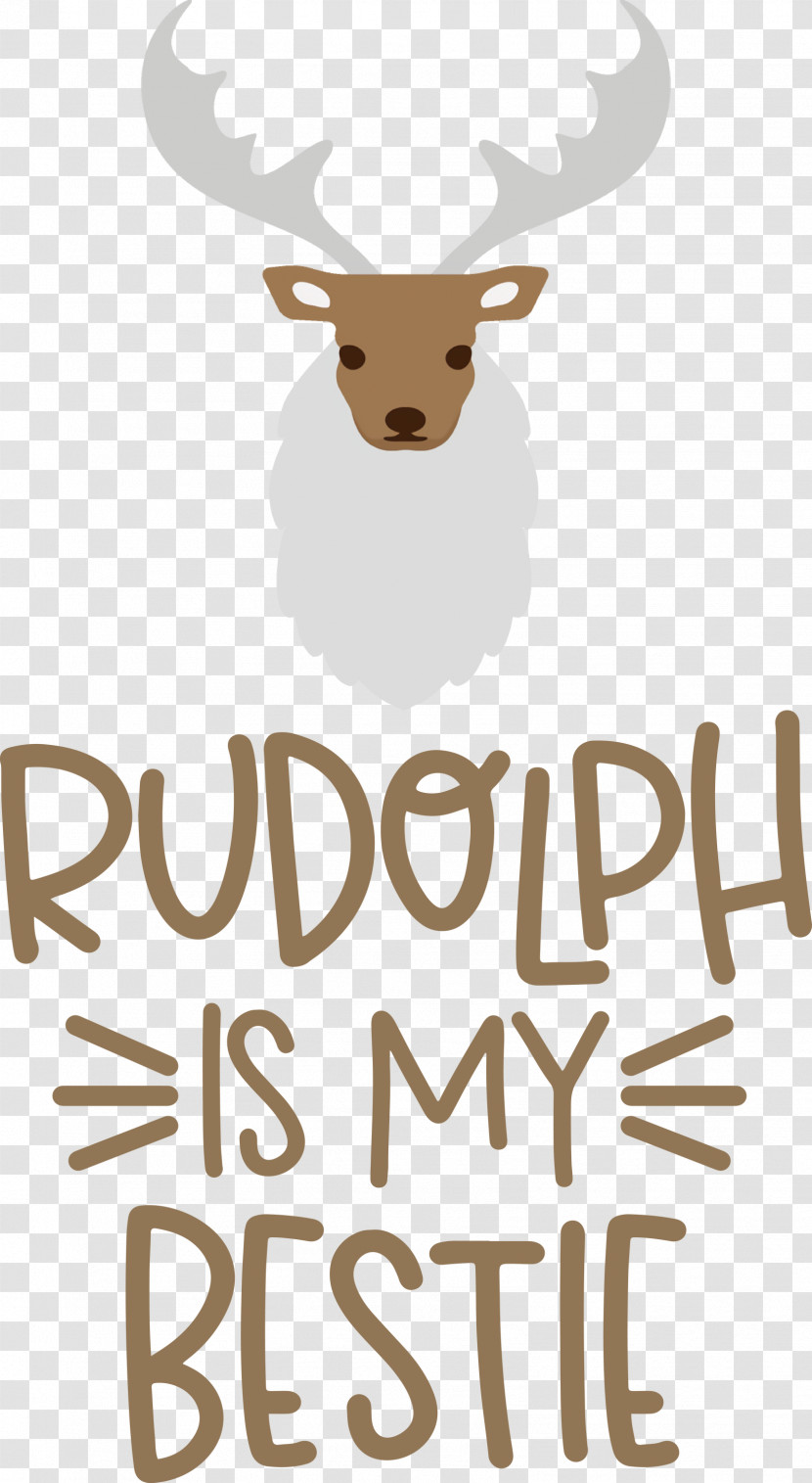 Rudolph Is My Bestie Rudolph Deer Transparent PNG