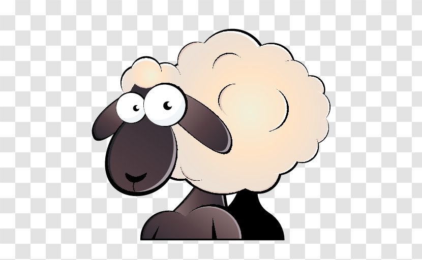 Sheep Cartoon Drawing - Cow Goat Family Transparent PNG