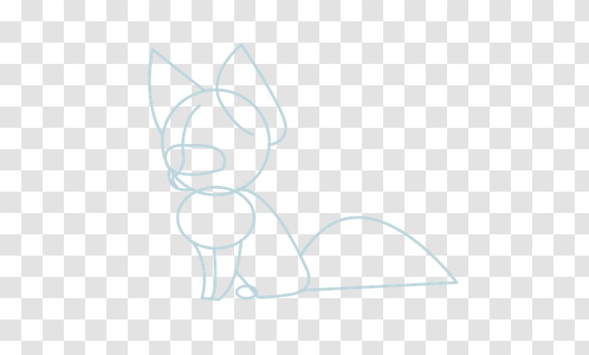 Whiskers Kitten Cat Line Art Sketch - Frame Transparent PNG
