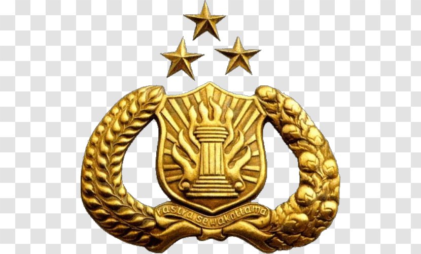 Indonesian National Police Logo Organization - Gold - Kepolisian Sektor Transparent PNG
