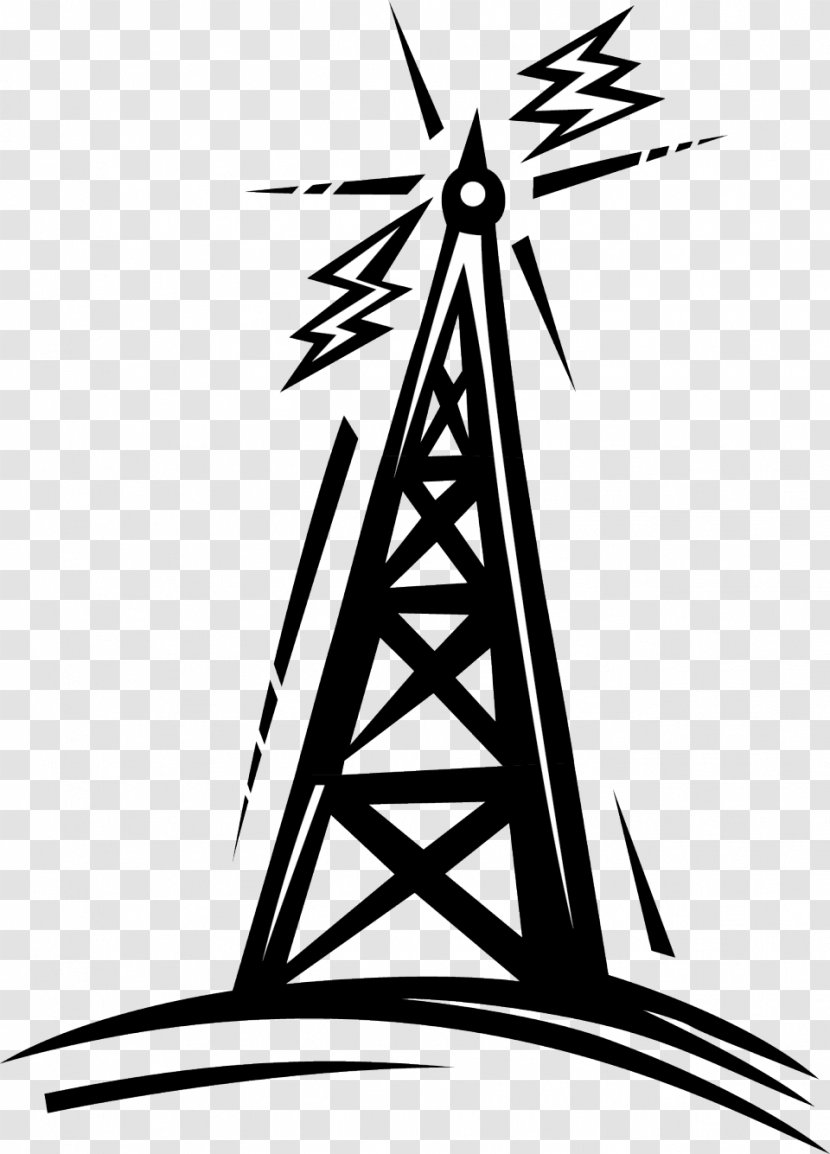 Telecommunications Tower Radio Cartoon Clip Art - Structure - Antenna Cliparts Transparent PNG