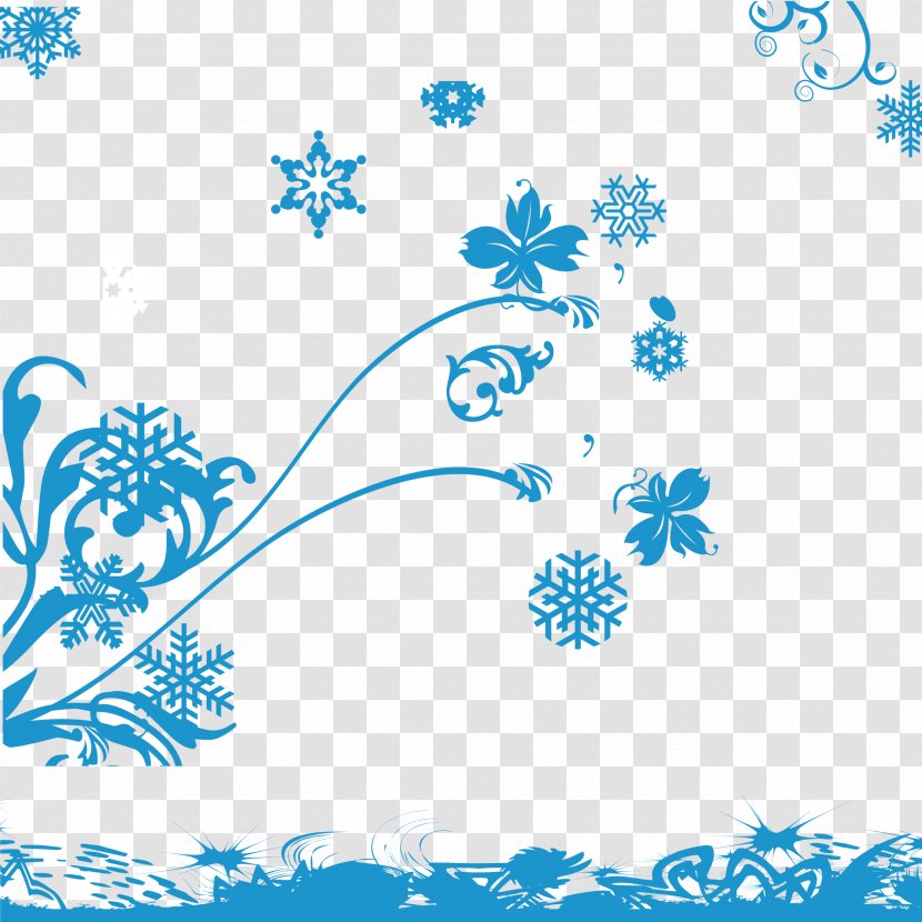 Snowflake Graphic Design Euclidean Vector - Black And White - Background Element Material Transparent PNG