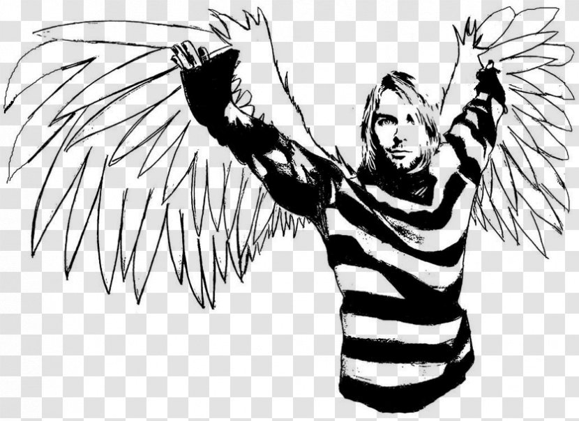 Широкоформатная печать Visual Arts Sketch - Cartoon - Kurt Cobain Transparent PNG