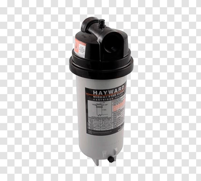 Hayward C225 In-Line Micro Star-Clear Cartridge Filter Sand Surface Area Cylinder - Computer Hardware - Adapted PE Pool Transparent PNG