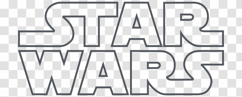 Star Wars Logo - Black And White - The Last Jedi Transparent PNG