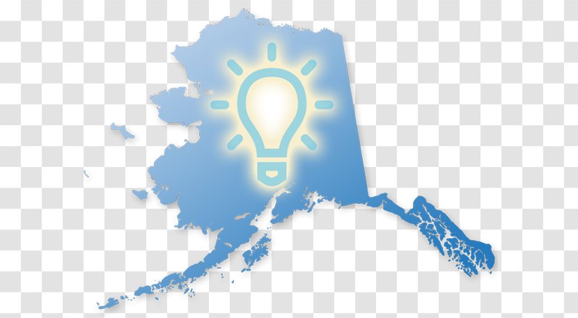 Alaska Blank Map - Vector - Bright Future Transparent PNG