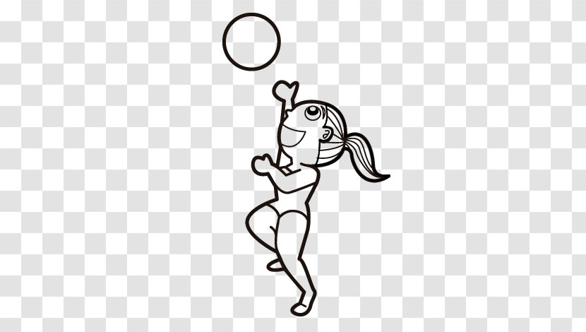 Beach Volleyball Drawing Coloring Book Sports - Cartoon Transparent PNG