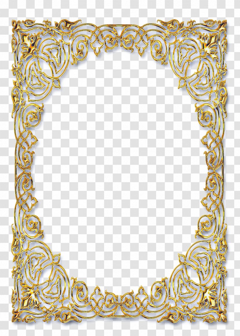 Golden Frame - Painting - Motif Paisley Transparent PNG