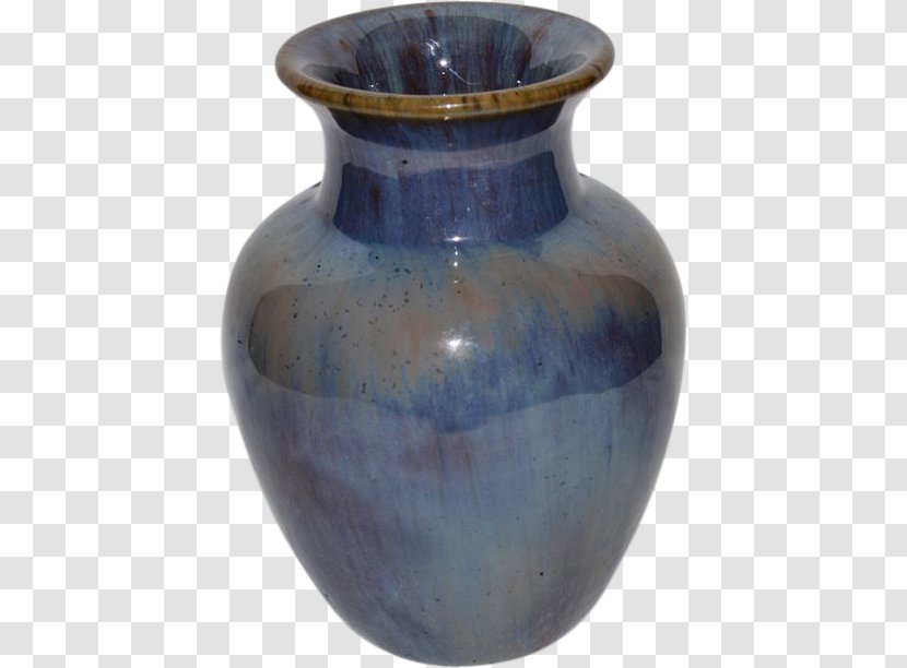 Vase Pottery Ceramic Urn Cobalt Blue Transparent PNG