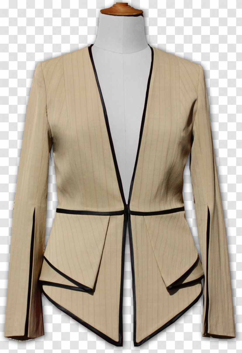 Blazer Jacket Sleeve Peplum Dress Transparent PNG
