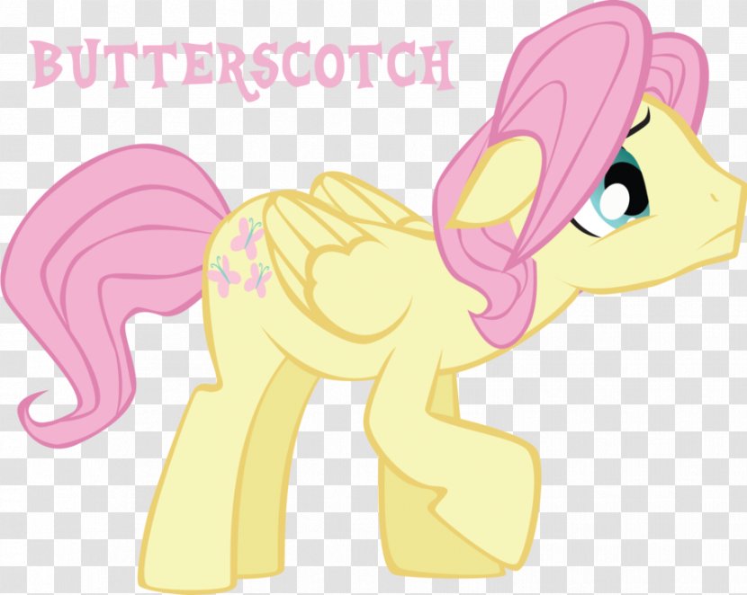 Butterscotch Fluttershy Pony Pinkie Pie Rainbow Dash - Cartoon - Paper-cut Art Transparent PNG