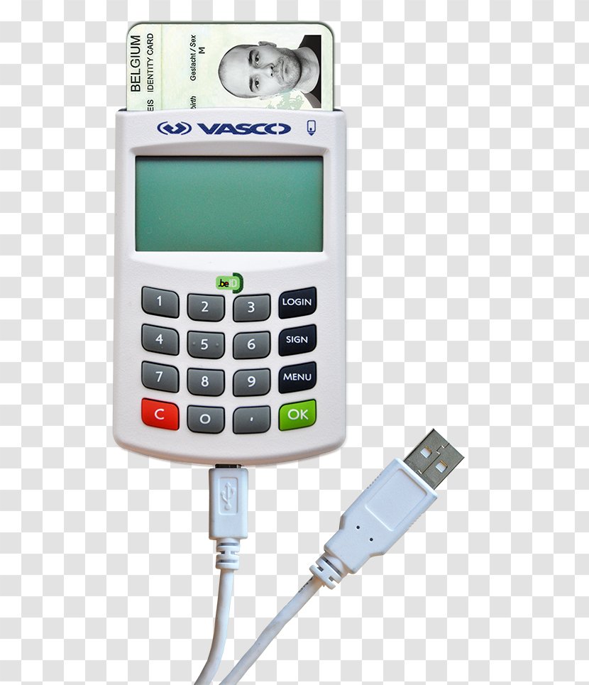 DIGIPASS Card Reader Electronic Identification Smart Authentication - Telephony - Filter Eid Transparent PNG