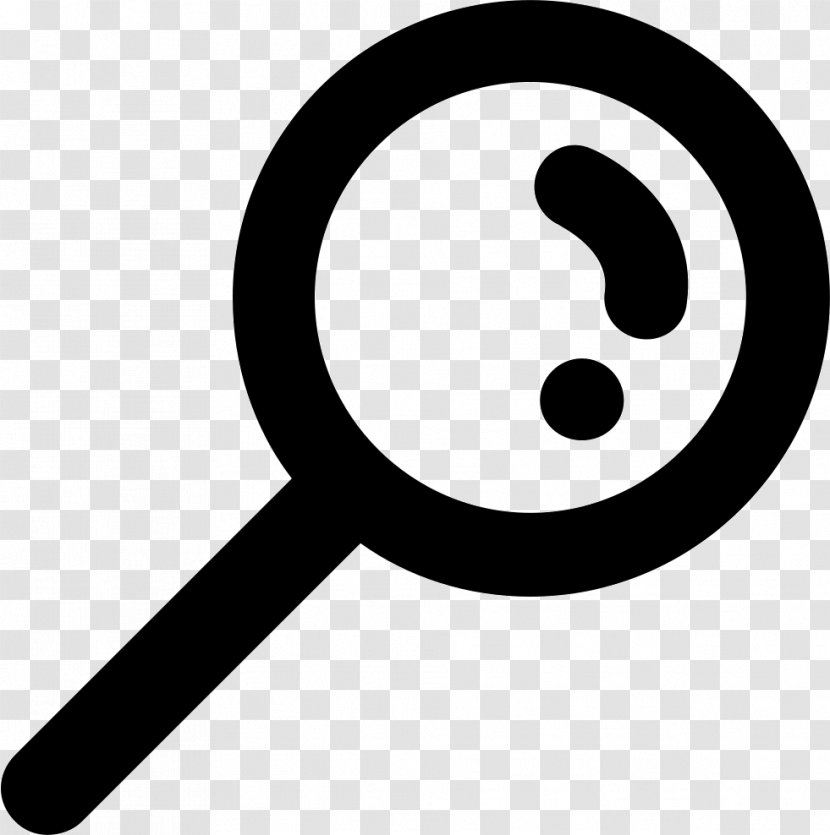 Favicon - Black And White - Magnifying Glass Transparent PNG