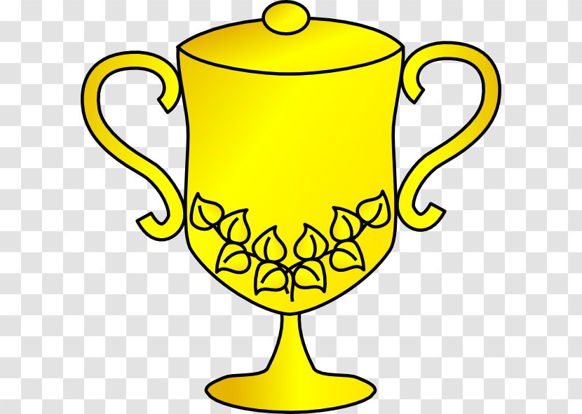 Trophy Award Clip Art - Yellow Transparent PNG