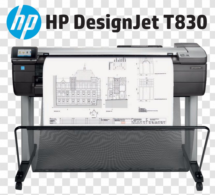 Hewlett-Packard HP DesignJet T830 Plotter Multi-function Printer - Hewlett-packard Transparent PNG