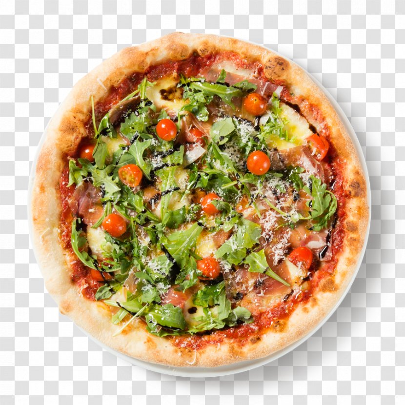 California-style Pizza Vegetarian Cuisine Sicilian Margherita - Dish - Menu Transparent PNG