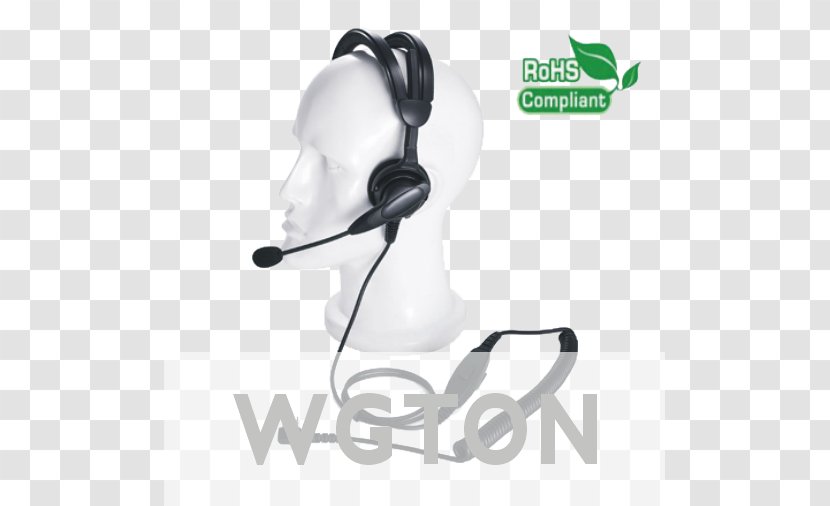 Headphones Microphone Headset Radio Receiver Wireless - Audio Transparent PNG