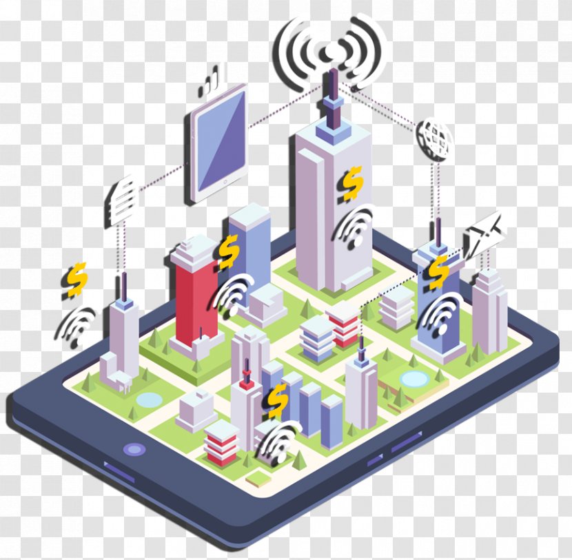 Smart City Web Development Internet Of Things - Technology - Design Transparent PNG