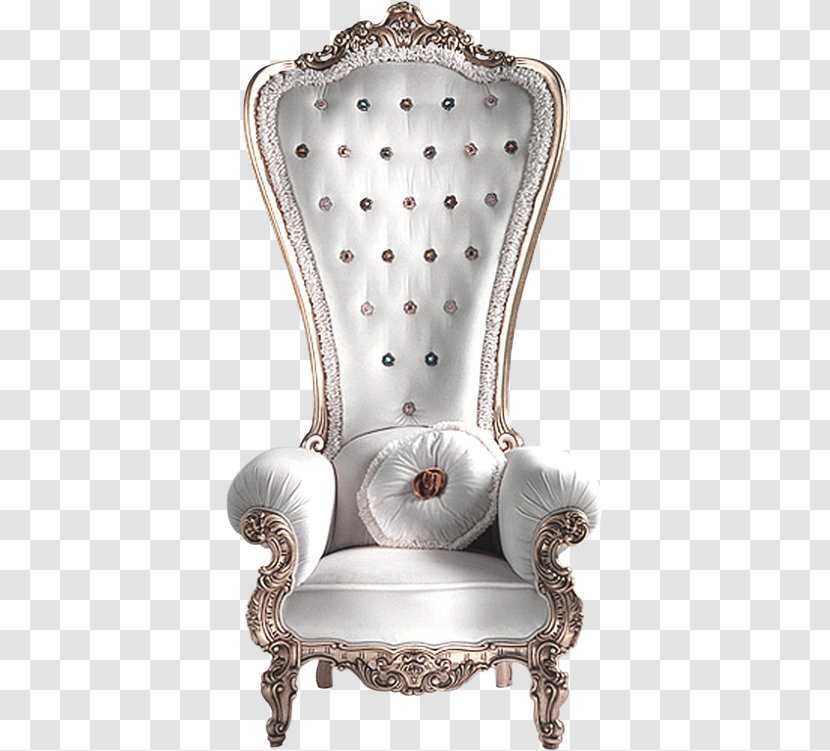 Wing Chair Couch Furniture Rocking - White Queen Throne Transparent PNG