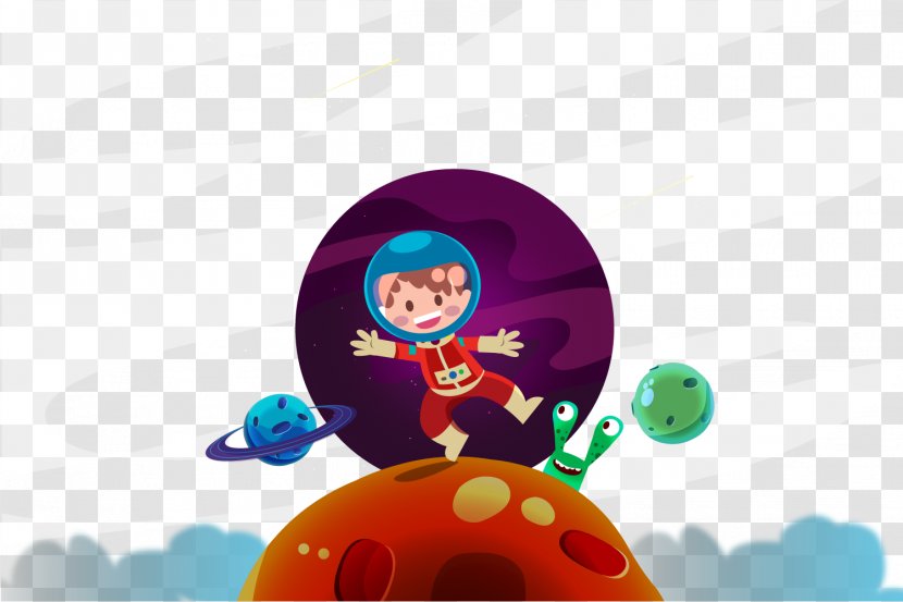 Astronaut Euclidean Vector Cartoon - Space Exploration - Explorations Of Astronauts Transparent PNG