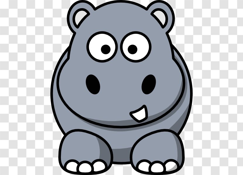 Hippopotamus Cartoon Clip Art - Artwork - Cute Hippo Cliparts Transparent PNG