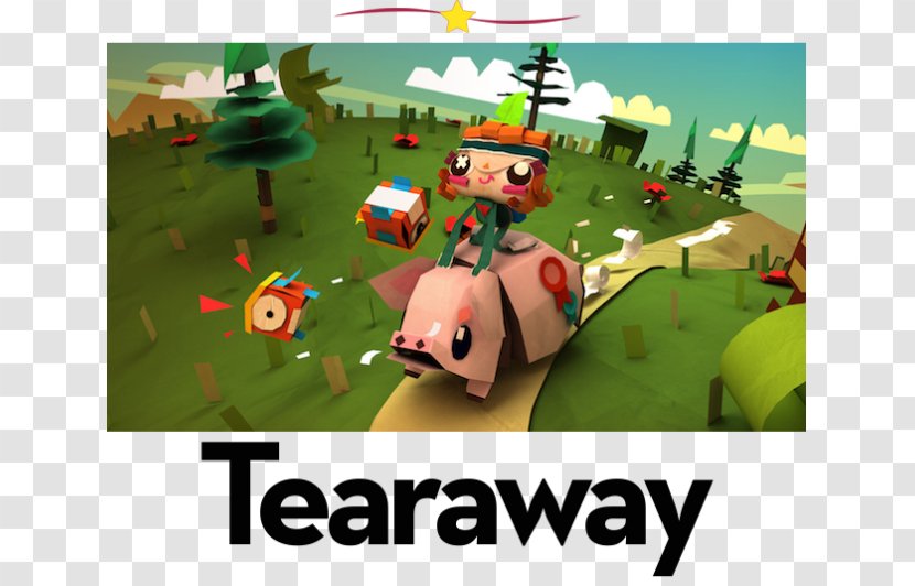 Tearaway Unfolded PlayStation 4 LittleBigPlanet - Grass - 80s Arcade Games Transparent PNG
