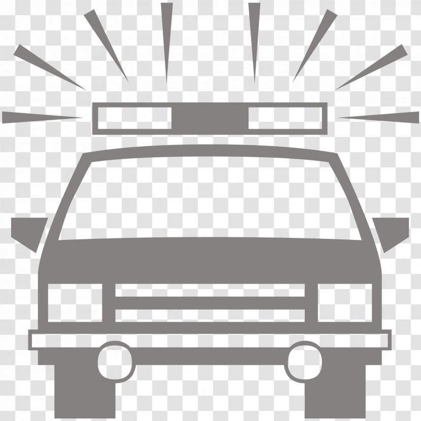 Police Car Silhouette Vehicle - Symbol - Ambulance Transparent PNG