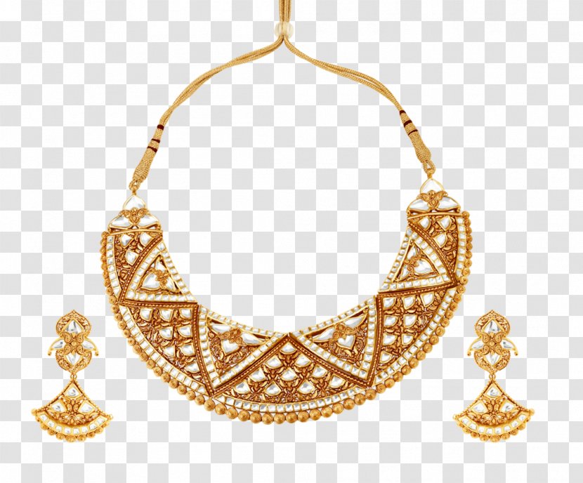 Necklace Gold Kundan Glass Chain - Facebook Transparent PNG